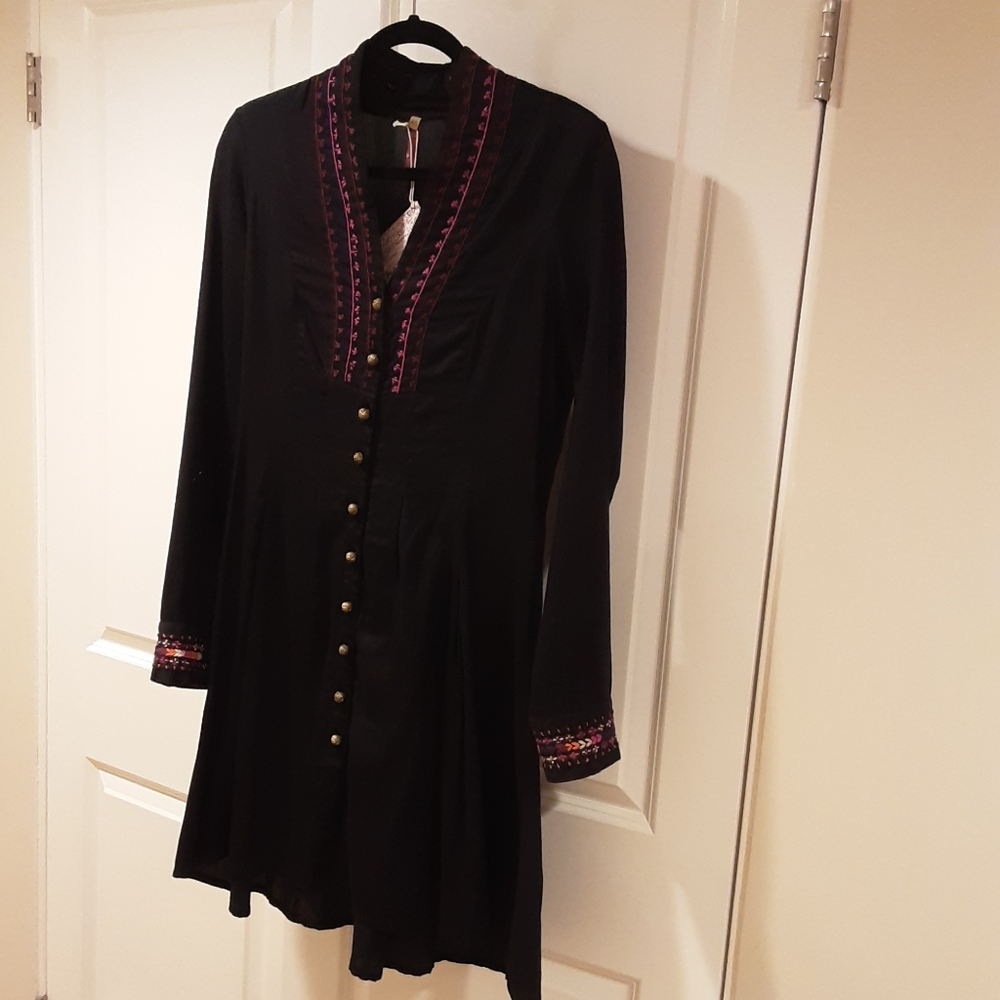 NWT Vintage Look Hand Embroidered Tunic Dress